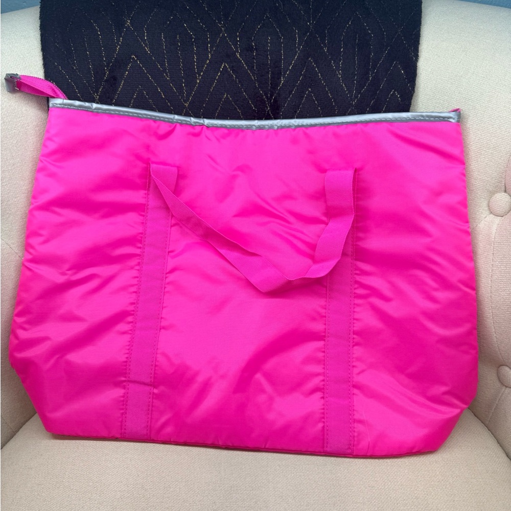 Hot Pink Insulated Lunch Tote Bag Joy Mangano NEW